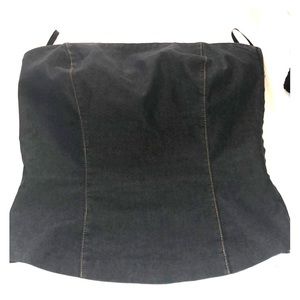 Bebe denim tube top 2P